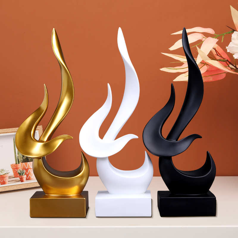 Interior Design Apartment - Sculpture Abstraite d'Oiseau de Flamme Créative,