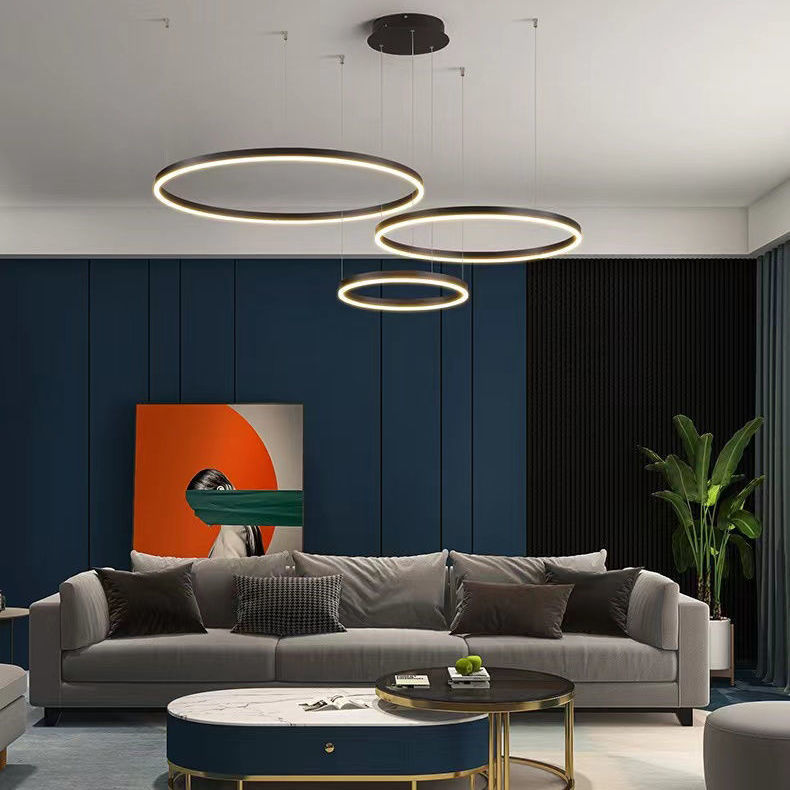 Interior Design Online Free - Nordique moderne pendentif LED lumière cercle