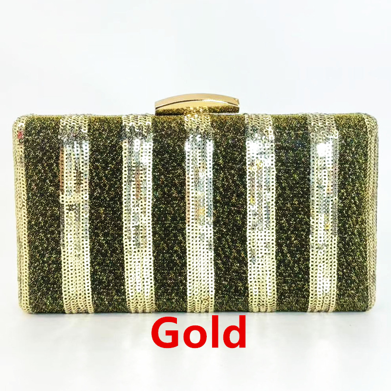 Interior Design Ai Free - Pochette brillante à paillettes rayées au