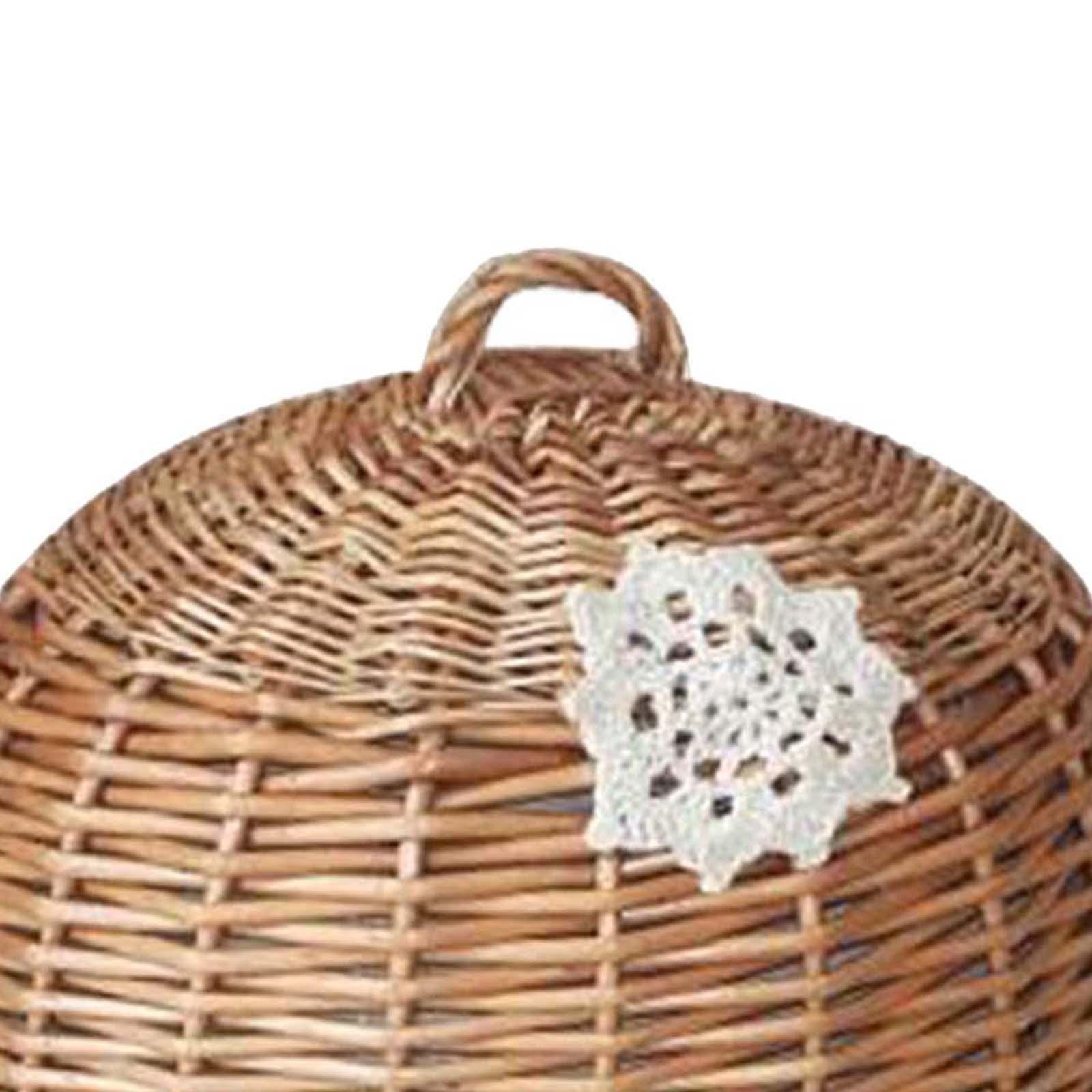 Rattan Tray Handle - Couvercle de dôme alimentaire et plateau