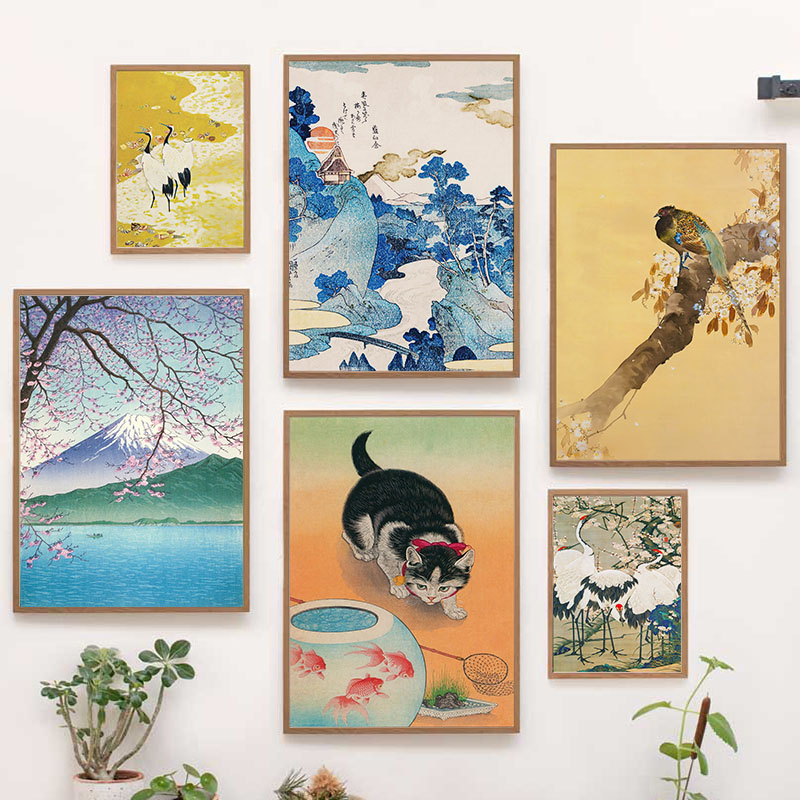 Interior Design Apartment - Peinture sur toile japonaise Katsushika Hokusai,