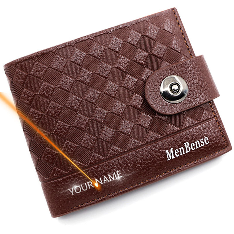 Interior Design Name Card - Nouveaux portefeuilles courts pour hommes, poche