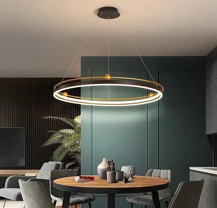 Interior Design Online Free - Lustre led moderne cercle lumières pour