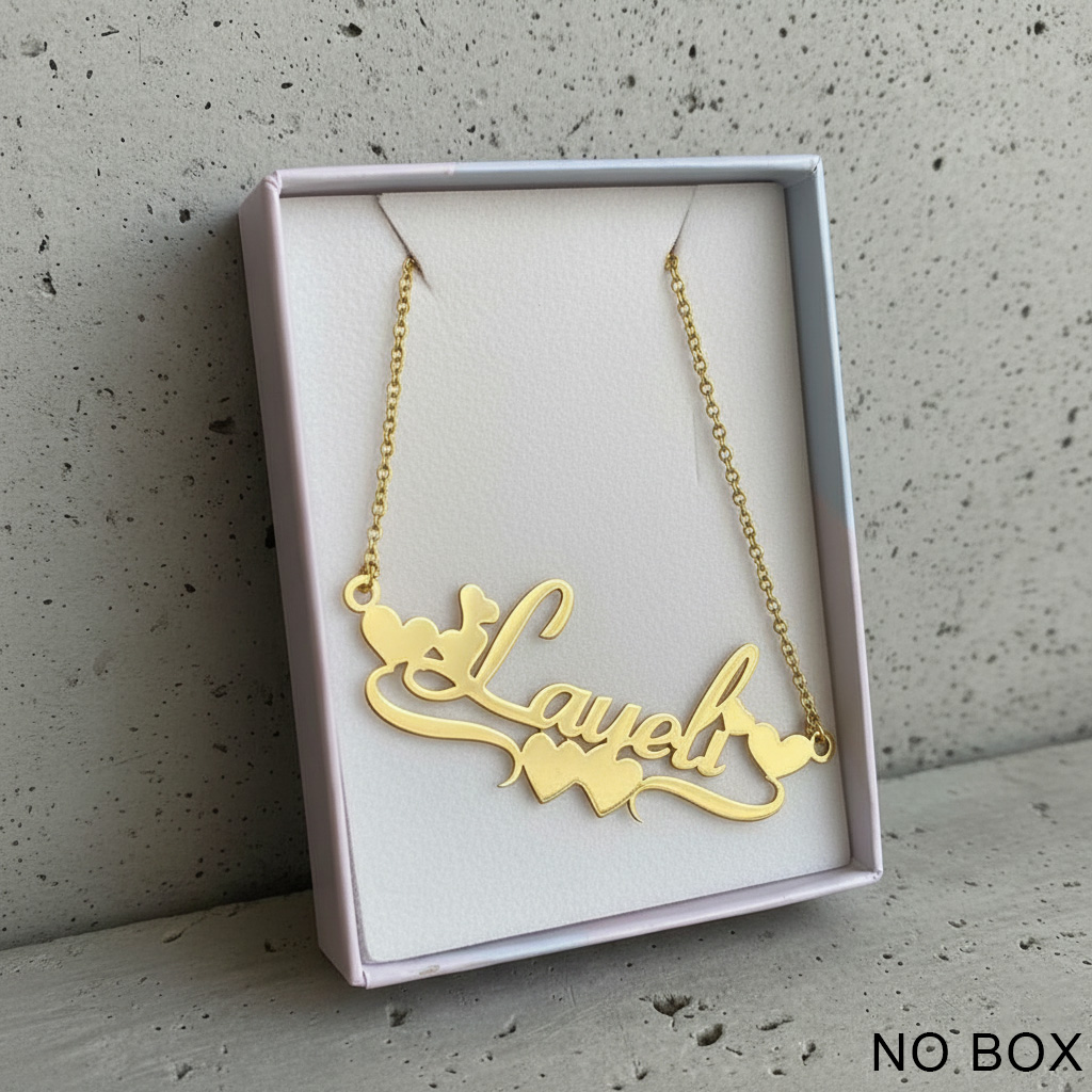 Interior Design Names - Collier personnalisé en acier inoxydable fait