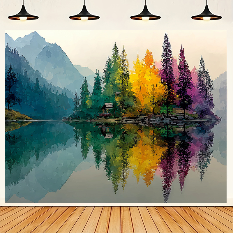 Papier peint mural coloré forê - Interior Design Hd avis et prix