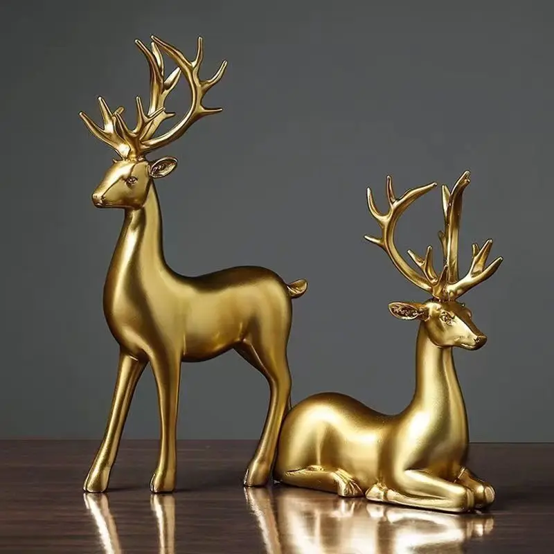 Statue de cerf debout et assis - Interior Design Apartment avis et prix