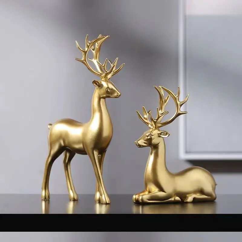 Statue de cerf debout et assis - Interior Design Apartment avis et prix