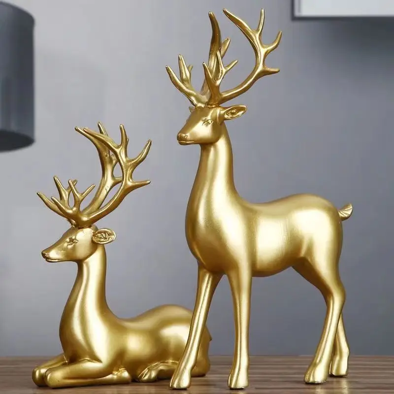 Statue de cerf debout et assis - Interior Design Apartment avis et prix