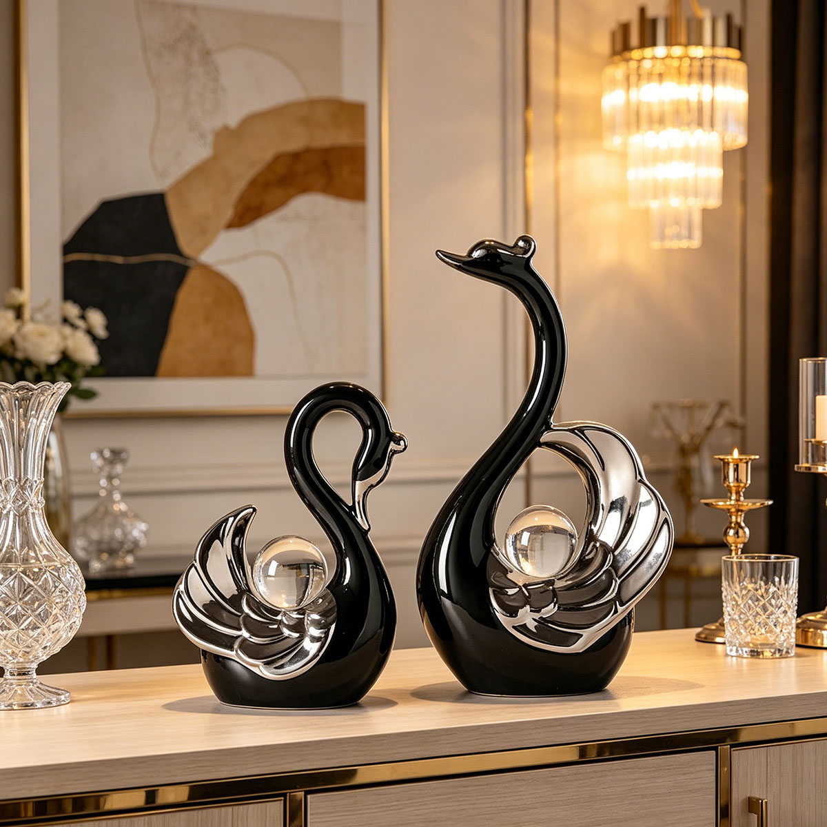 Ornement en céramique Cygne Co - Interior Design Apartment avis et prix