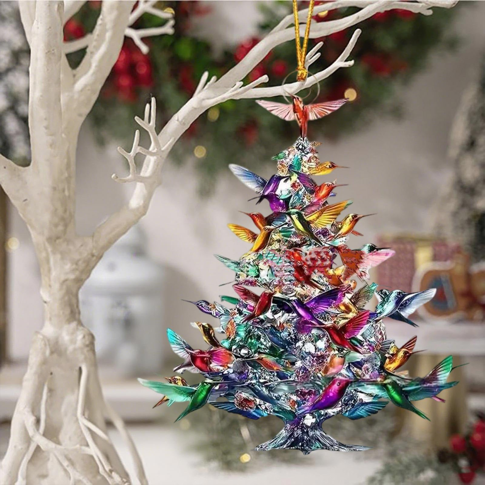 Ornements d'oiseaux en acryliq - Interior Design Xmas avis et prix