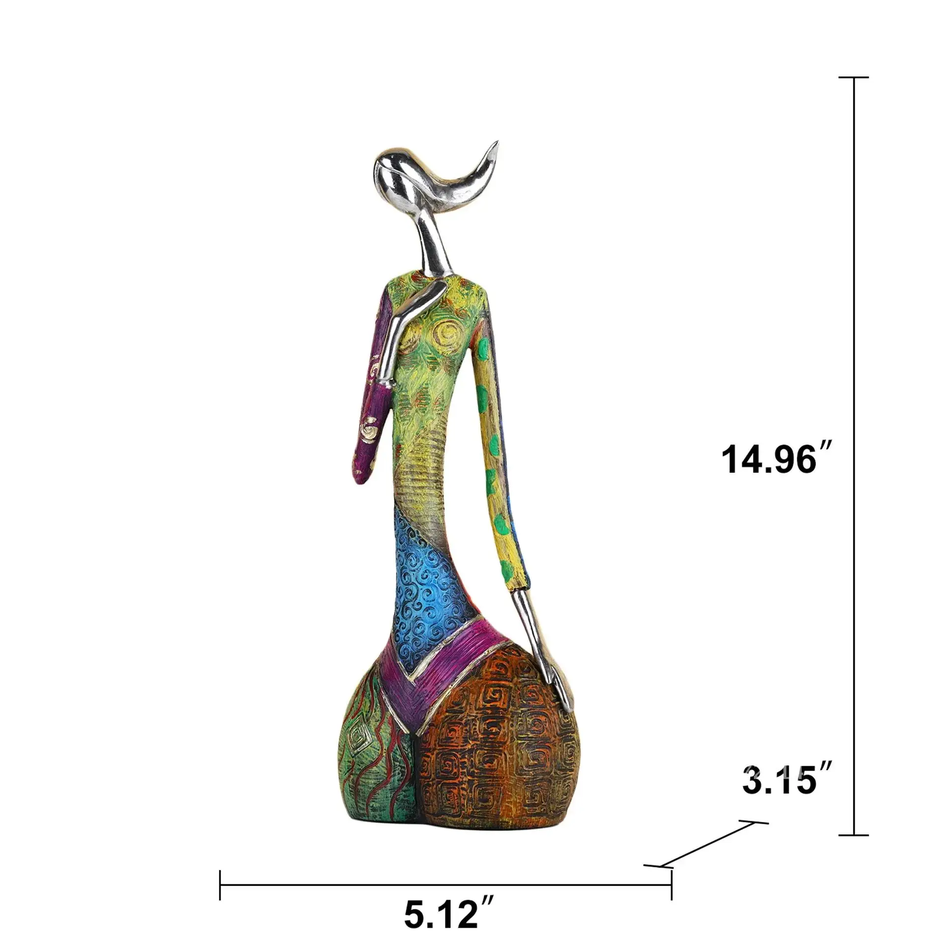 Peinture femme résine Statue F - Interior Design Apartment avis et prix