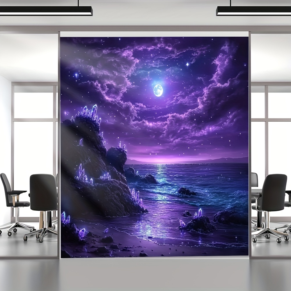 Violet lune océan nuit murale  - Interior Design Hd avis et prix