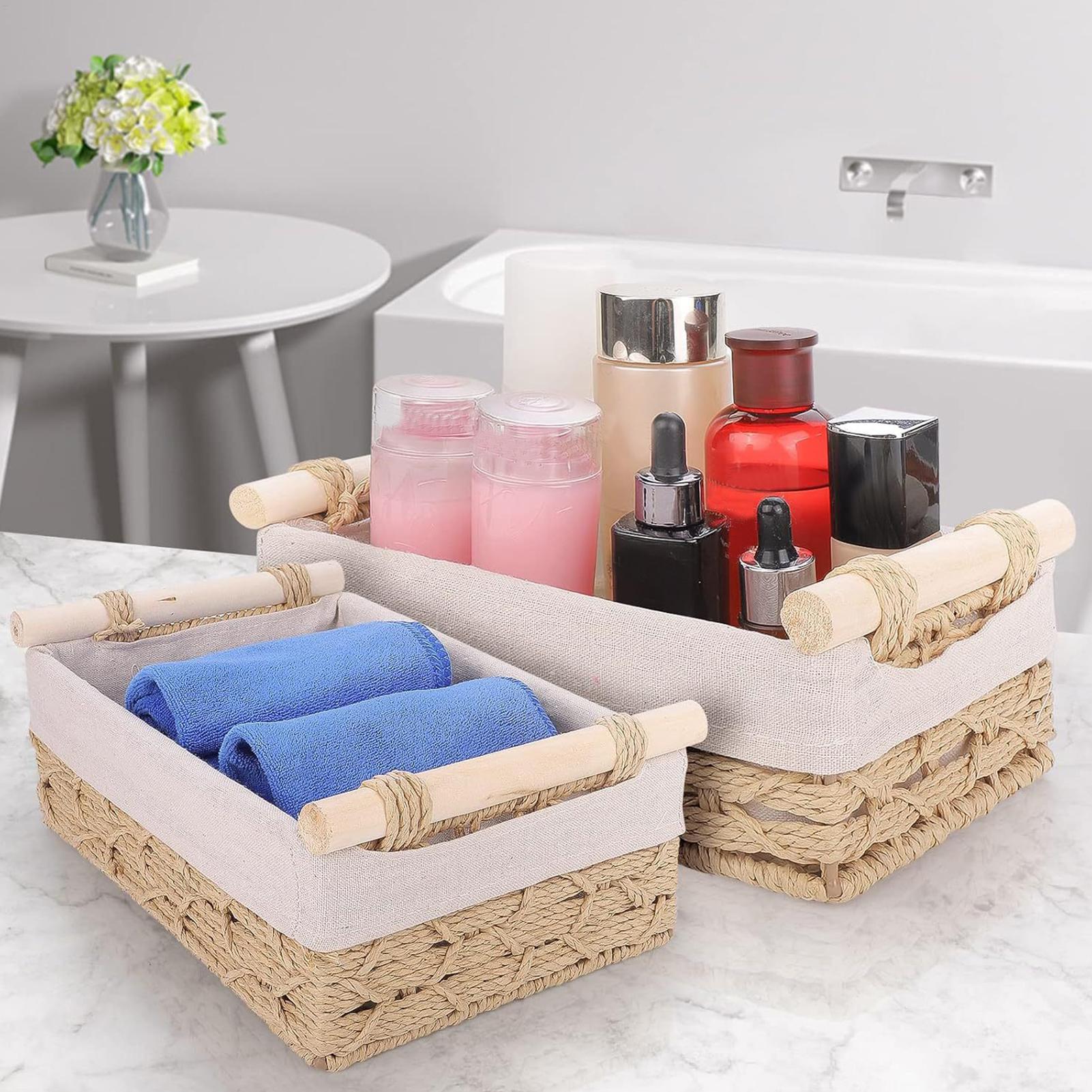 Panier de rangement avec poign - Rattan Tray Handle avis et prix