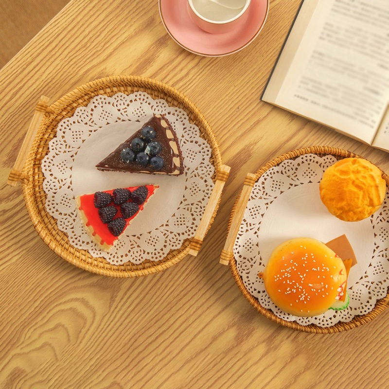 Panier de rangement avec poign - Rattan Tray Handle avis et prix