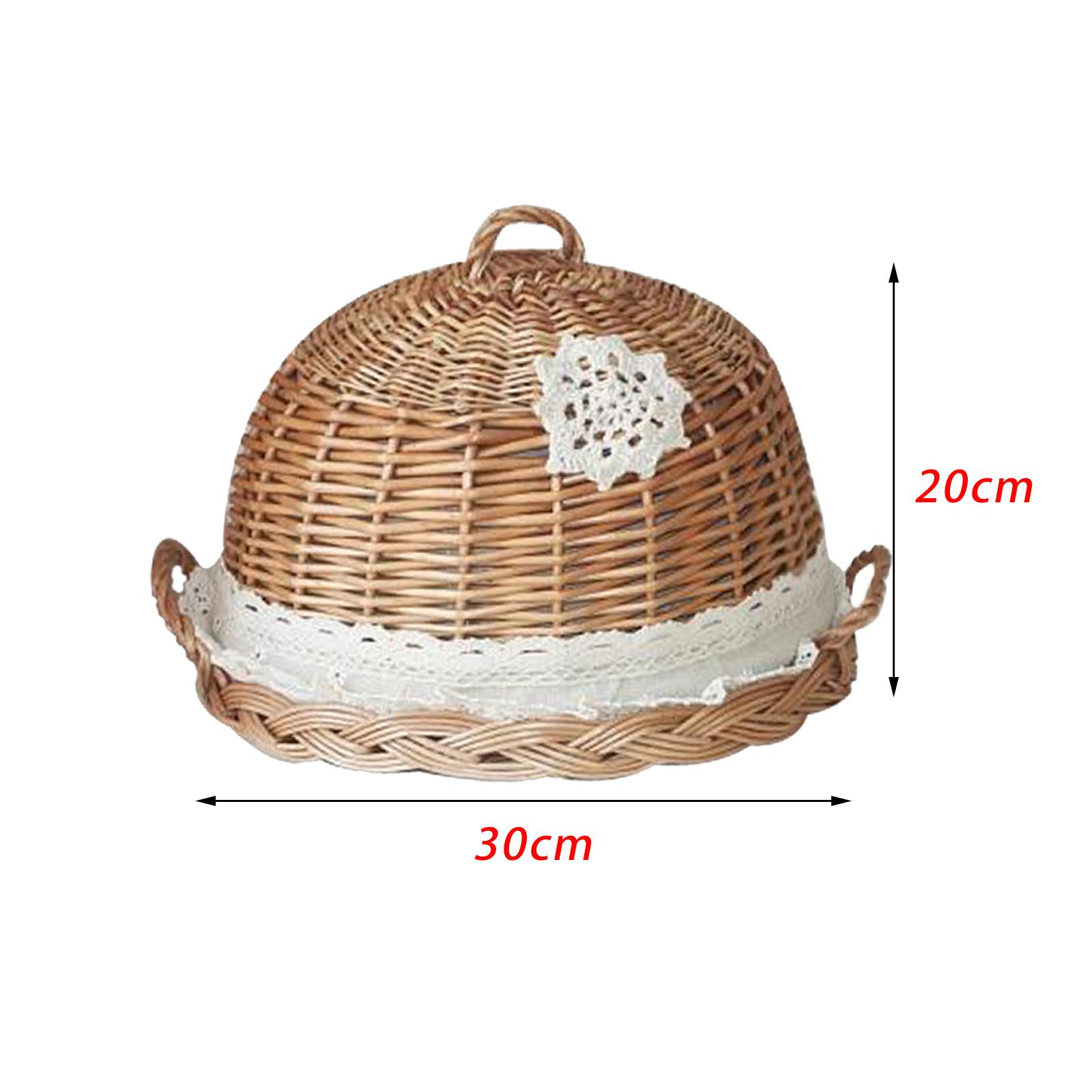 Couvercle de dôme alimentaire  - Rattan Tray Handle avis et prix