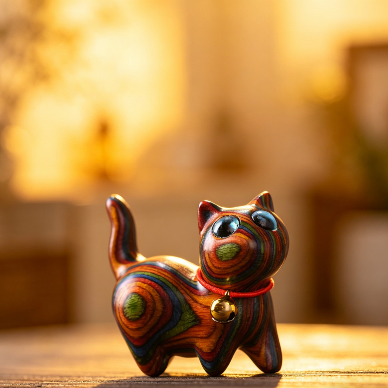 Petite statue de chaton en boi - Interior Design Apartment avis et prix