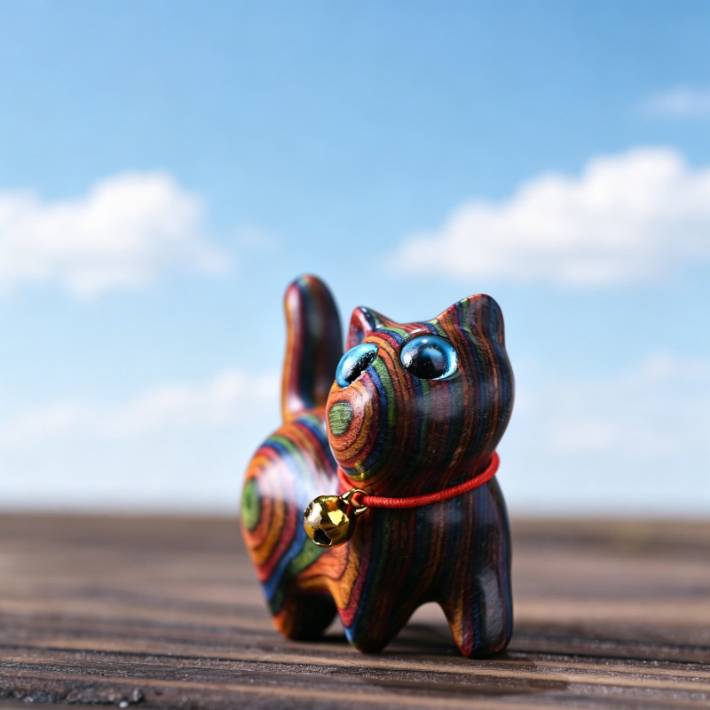 Petite statue de chaton en boi - Interior Design Apartment avis et prix
