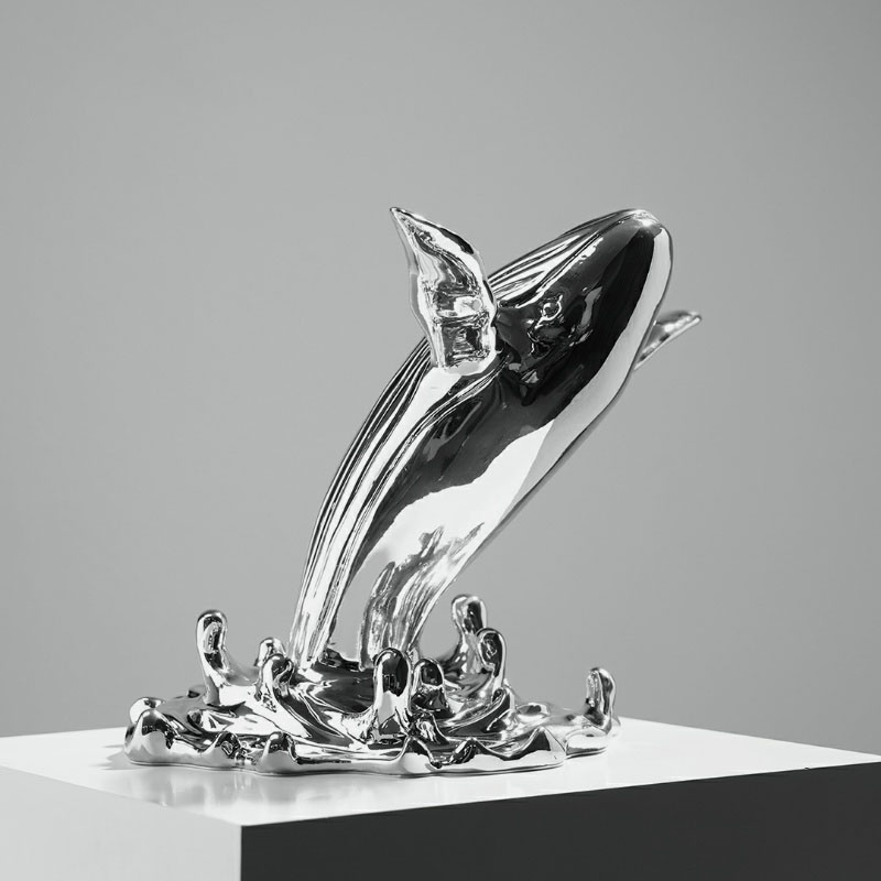 Sculpture de baleine sautante  - Interior Design Xmas avis et prix