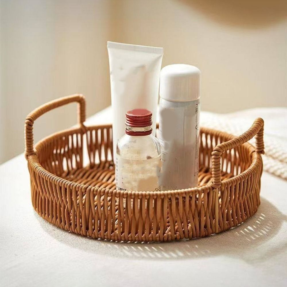 Panier de rangement en plastiq - Rattan Tray Handle avis et prix